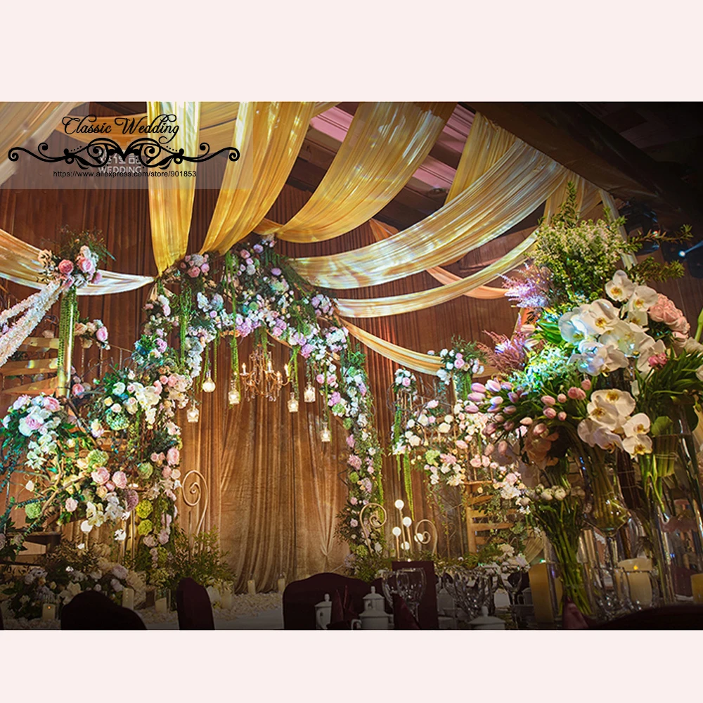 Потолочная прозрачная Пелерина 1 4 м * 10 шт.|drapes|draping weddingdrapes decorations |