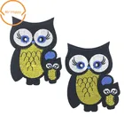 1 шт., украшенной совой, утюг на патчи ткань аксессуары одежды Аппликации поделки наклейки одежды одежда значок