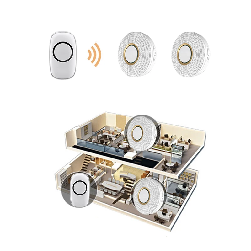 ЕС переключатель беспроводной пульт дистанционного управления дверной звонок