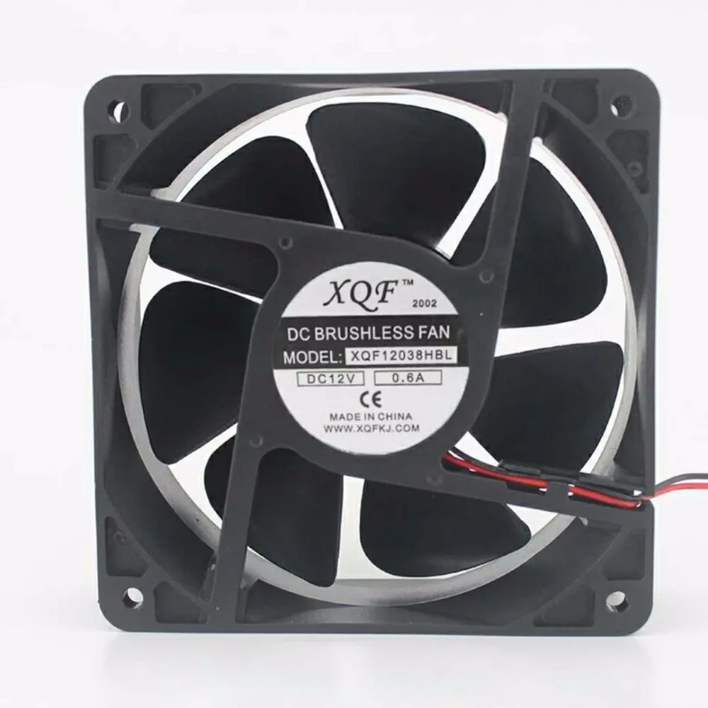 Gh12038 DC 24V 0.35A 2 проводный Соединительный Черный Пластиковый Чехол для компьютера с