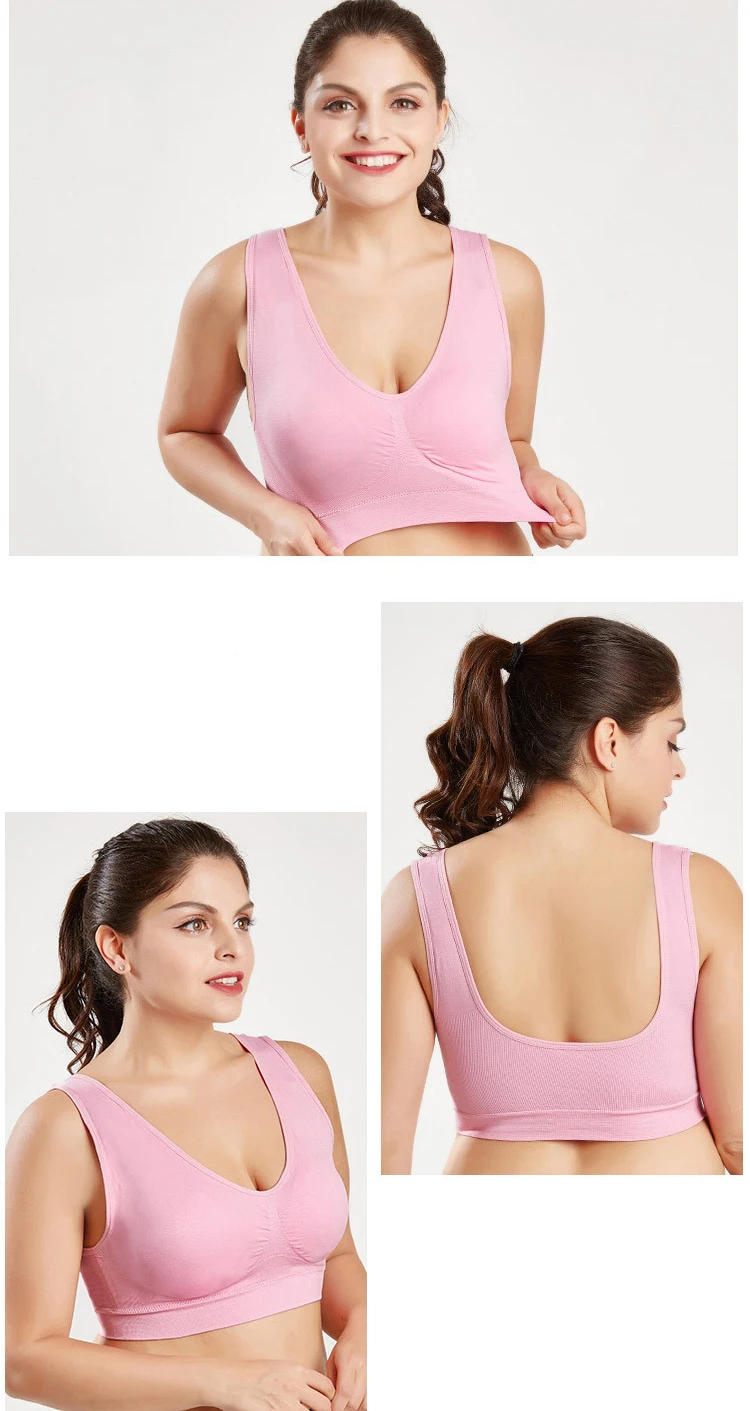 Jerrinut 3 шт. сексуальные бюстгальтеры для женщин отжимать Bralette плюс размер бюстгальтер спортивный сон активный бесшовный бюстгальтер хлопок удобный 5XL 6XL BH