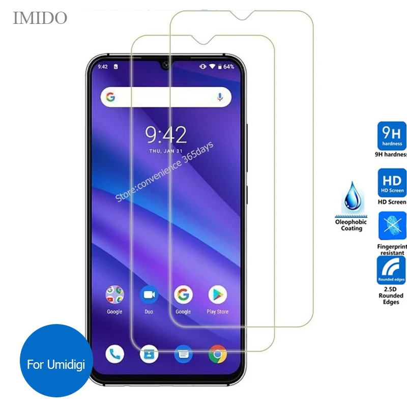 2 шт закаленное стекло для Umidigi A5 Pro X F2 F1 Play S3 power 3 One Max Защита экрана Umi A5Pro A 5 F 1