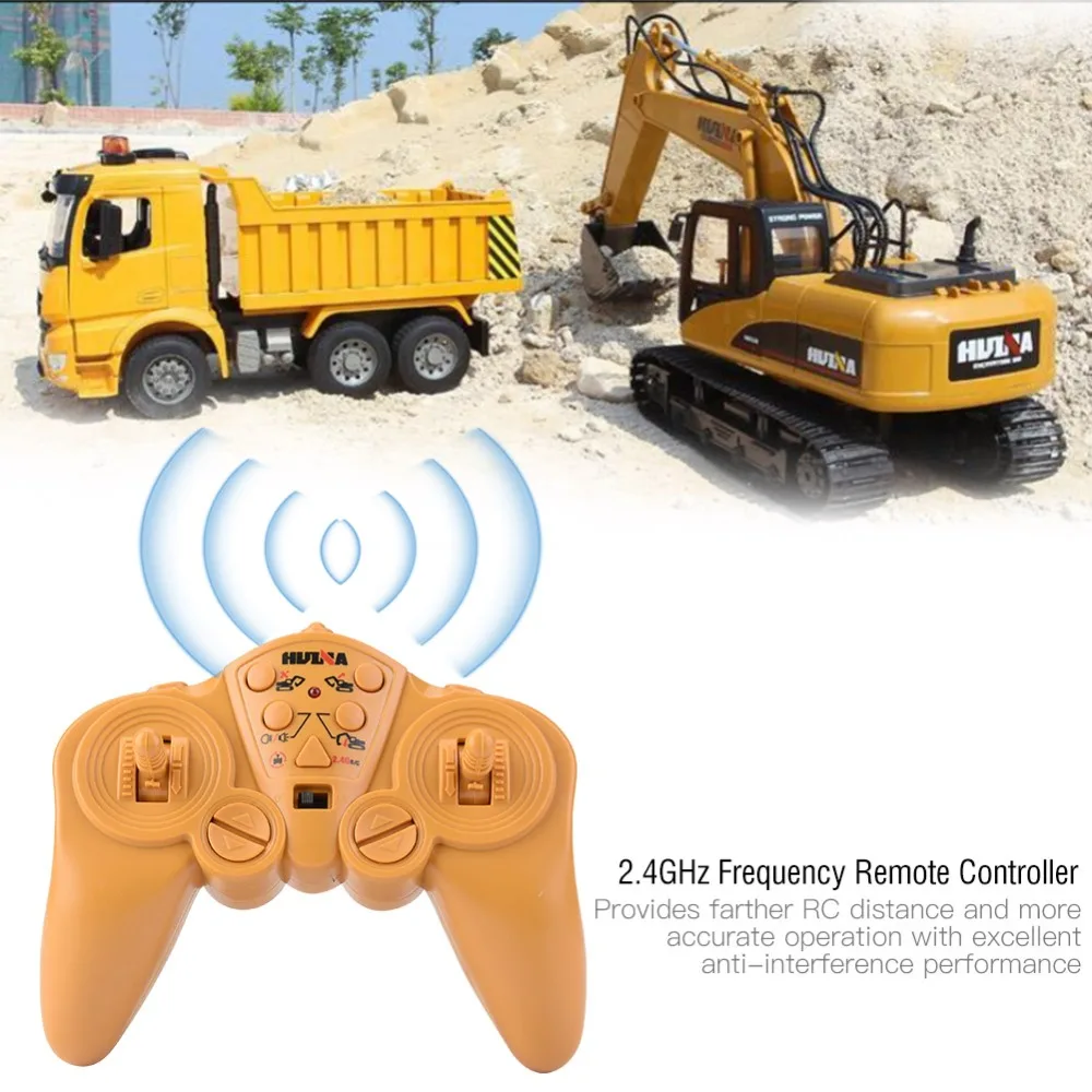HUINA 1550 2 4 GHz 15Ch RC экскаватор автомобильные игрушки симулятор на дистанционном