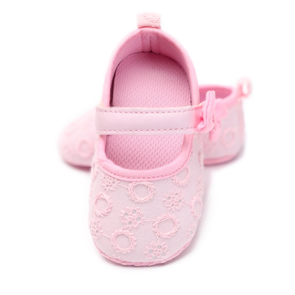 New Toddler Infant Newborn Baby Girl Soft Crib Shoes Anti-slip Pram Prewalker Cute 0-18 Months |