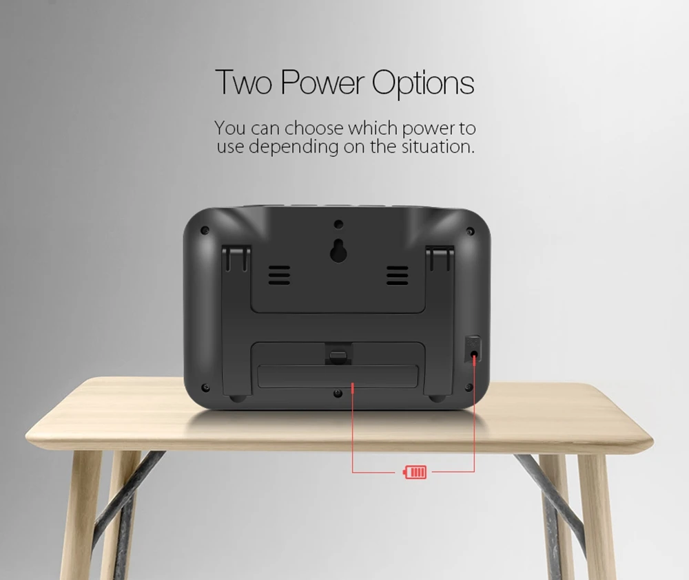 Digoo DG-K4 светодиодный Многофункциональный таймер автоматический электронный цифровой будильник с подсветкой большой светодиодный дисплей