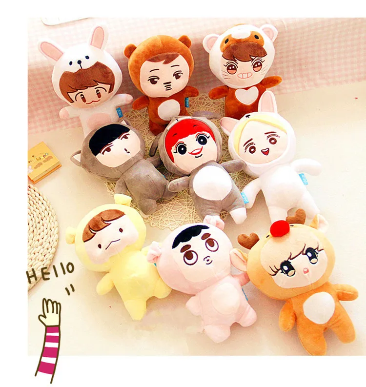 Новый Kpop EXO Fans club Q стиль куклы плюшевые игрушки куклы|kpop exo|exo kpopkpop style |