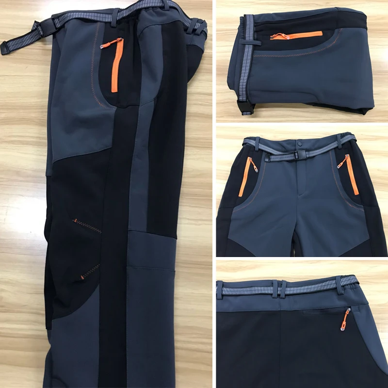 5XL Oversize Men's Winter Pants Men Warm Multifunction Work Trousers Male Outdoor Hiking Waterproof Pants Man Overalls AM457