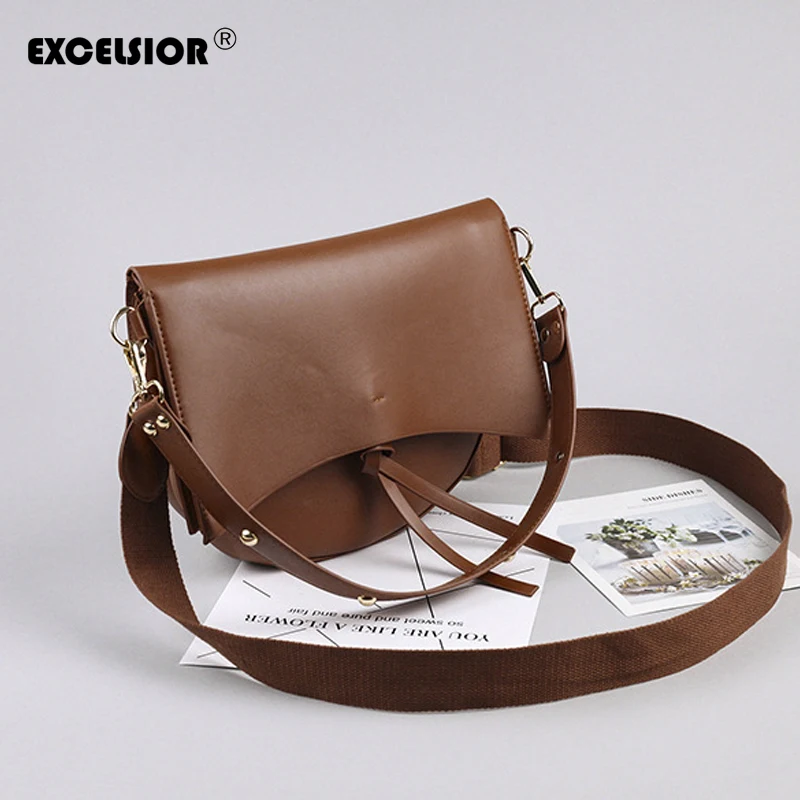 EXCELSIOR/качественные женские Сумки из искусственной кожи через плечо Стильная