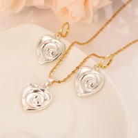 necklace earring set women party gift heart jewelry sets daily wear mother gift diy charms women girls lover fine jewelry