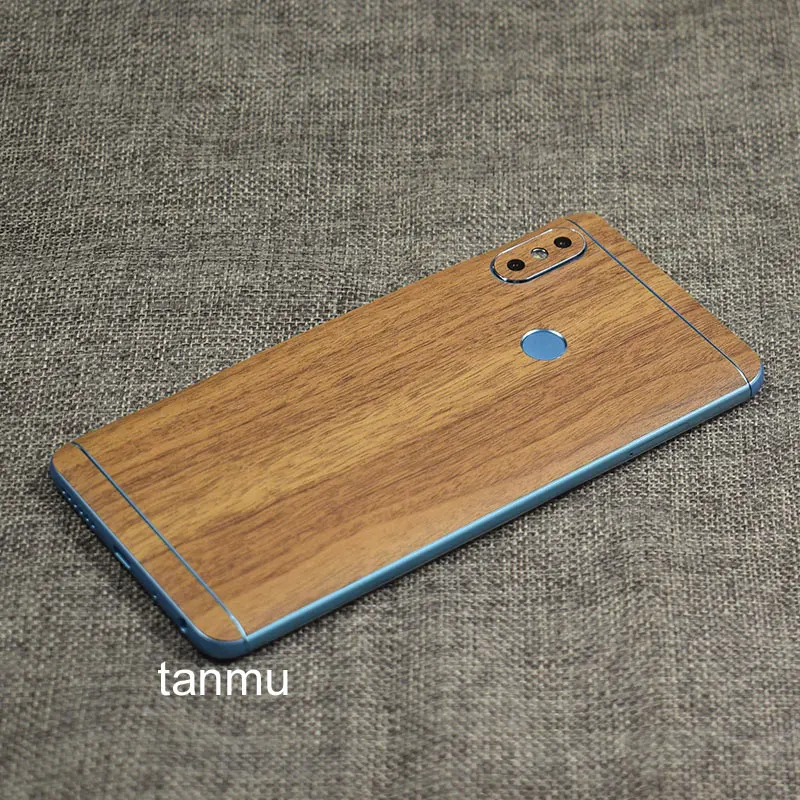 2018 New Wood Grain Back Sticker Film Protective Phone Wrap Skins Paste Membrane for Redmi Note5 |