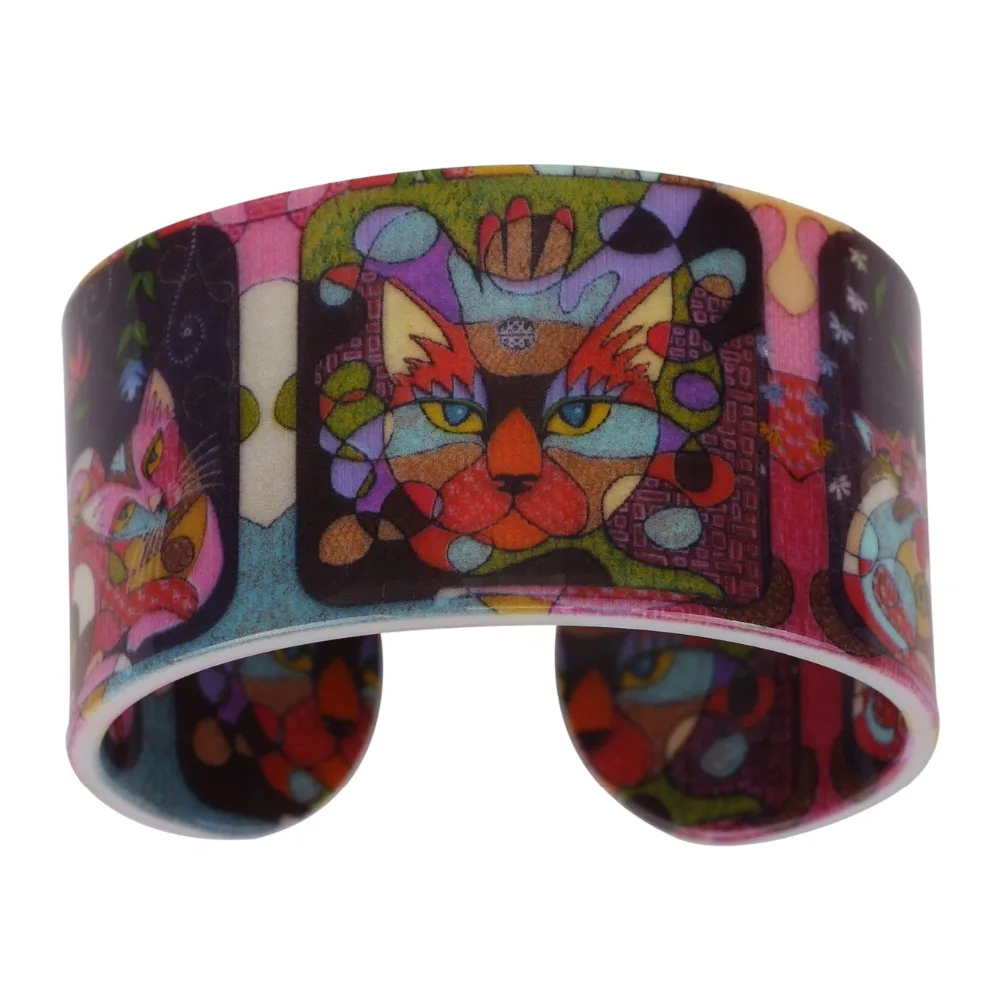 WEVENI акриловые уникальные женские ювелирные изделия с рисунком кошки и котенка