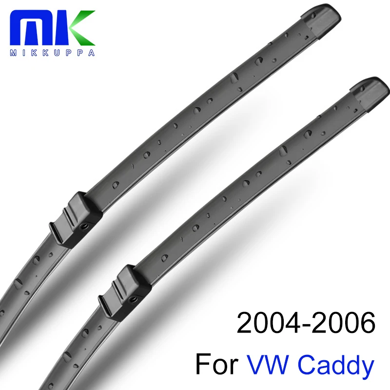 

Mikkuppa передний и задний рычаг стеклоочистителя и лезвия для VW Caddy 2004 2005 2006 лобовое стекло натуральный каучук автомобильные аксессуары
