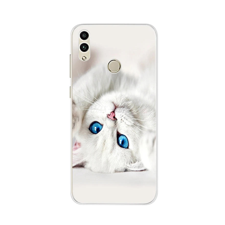Чехол для Huawei Honor 8C мягкий силиконовый бампер из ТПУ чехлы чехол телефона 6 26