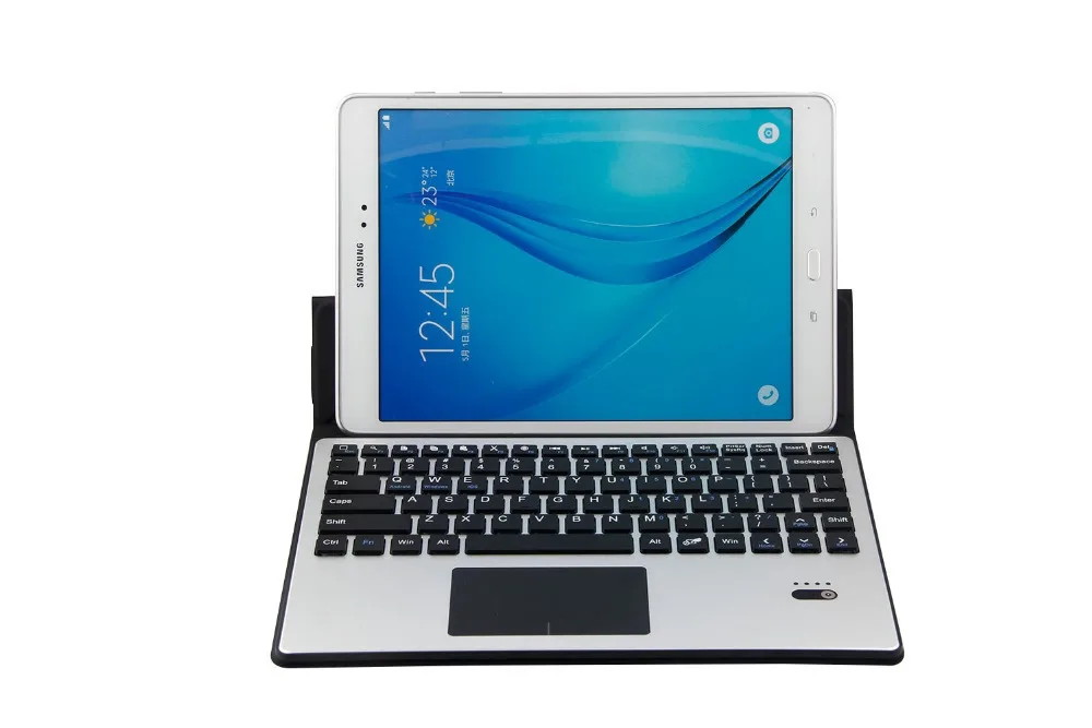 Новая ультра-тонкий смарт Bluetooth клавиатура чехол для Samsung Galaxy Tab S T800 T805C 10,5 inch планшет Алюминий сенсорная клавиатура