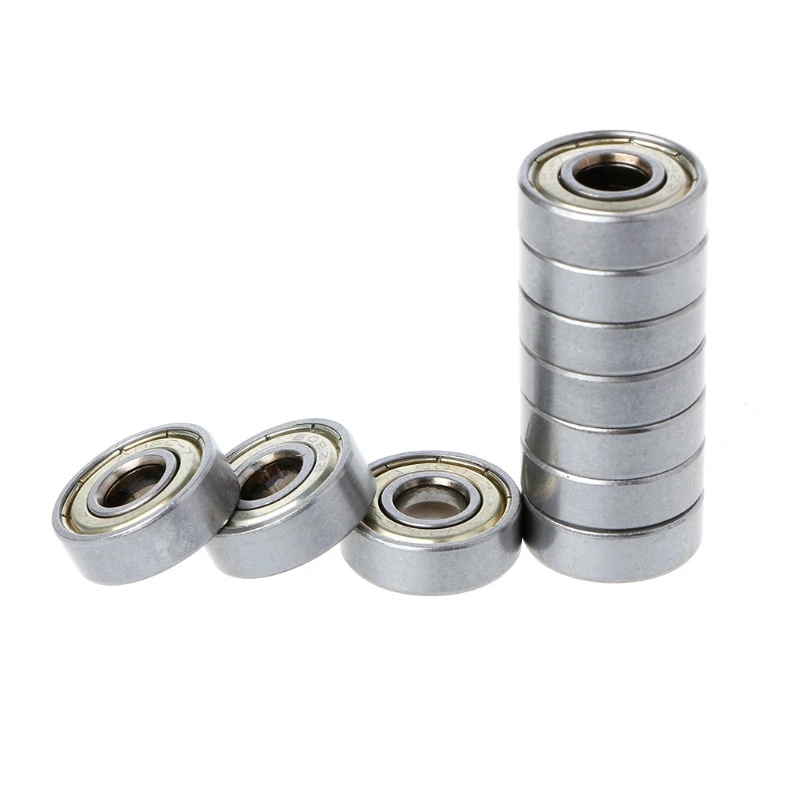 

Deek Robot 10Pcs/set Ball Bearing 608ZZ 623ZZ 624ZZ 625ZZ 626ZZ 688ZZ Mini Metal Double Shielded Flanged For 3D Printer Parts