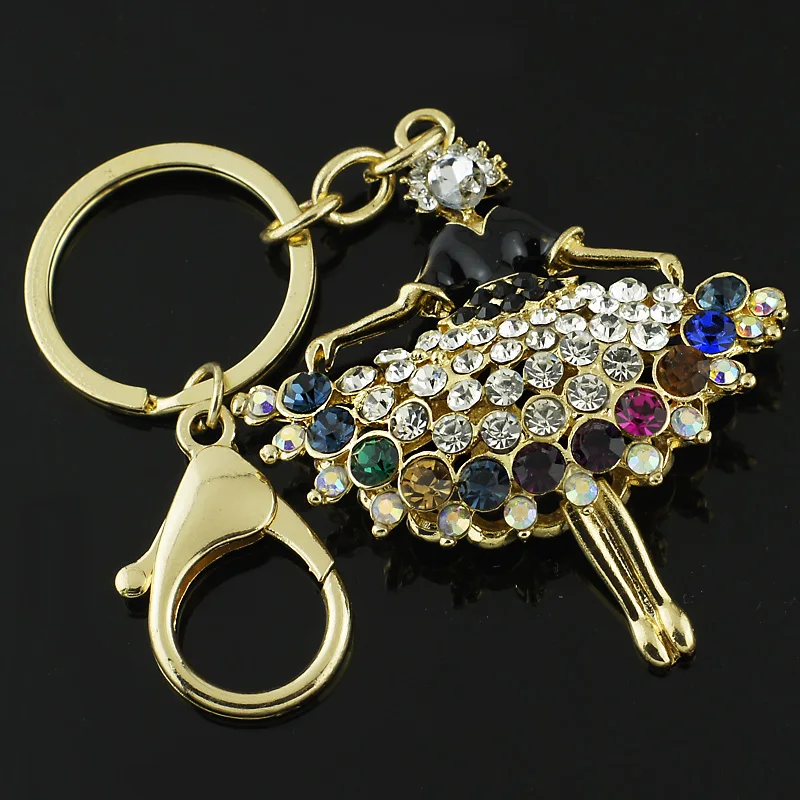 Dormon Fahion балет балерина DancerKeyrings Брелки сумка со стразами Подвеска для автомобиля