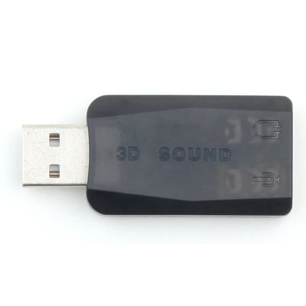 Новинка USB цифровой 2 0 к 3D аудио звуковой адаптер карта виртуальный динамик 5 1