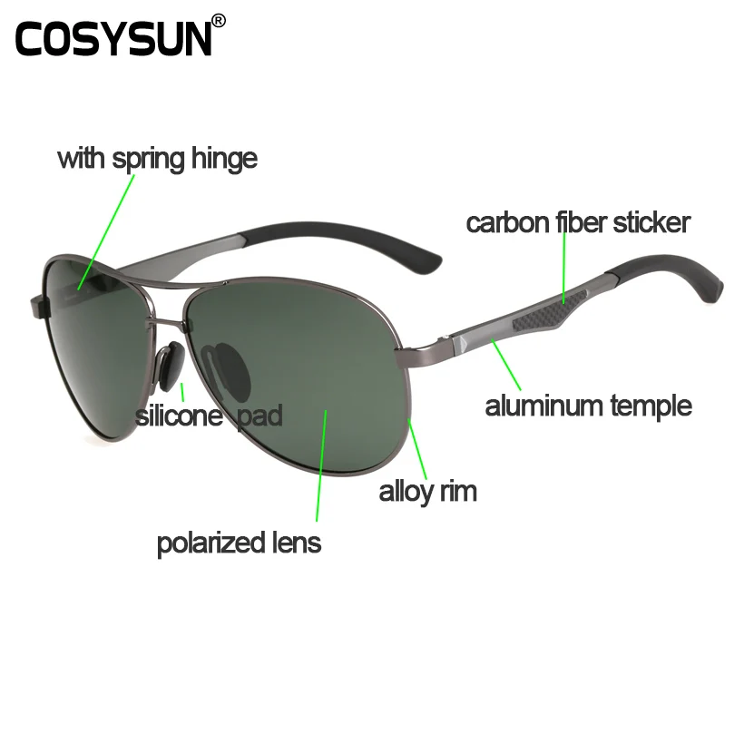 Новинка 2018 брендовые поляризационные солнцезащитные очки для мужчин