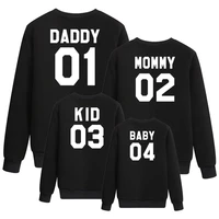 mvupp fashion family outfits clothes daddy mommy kid baby hoody dad father clothing matching mother daughter son look mom and me