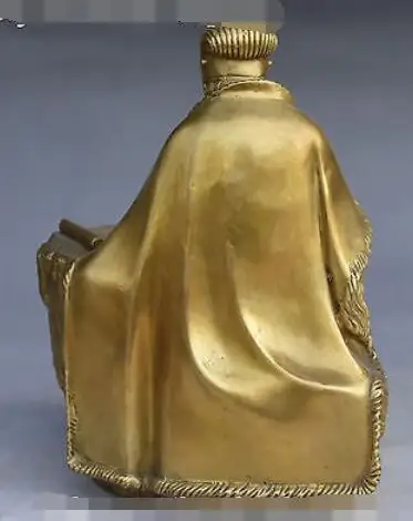 9 &quotкитайские древние три царства из чистой бронзы Статуя Дракона Zhuge Liang|statue