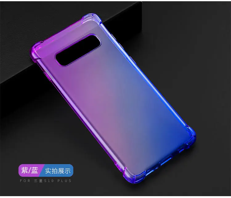 Shockproof Clear Soft Silicone Case for Samsung Galaxy S10 S10 Plus S10 5G Note 8 Note 9 Anti-Knock For M10 M20 M30 A40S