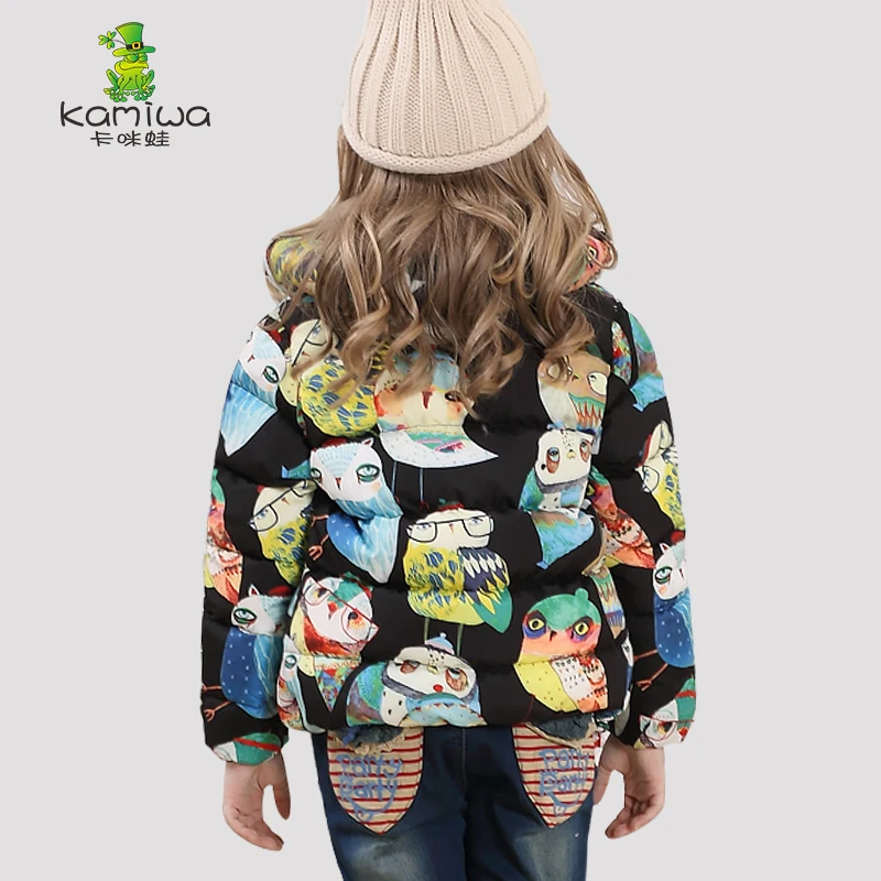 Зимние пальто для девочек зимняя куртка пуховое Теплая стеганая одежда детская