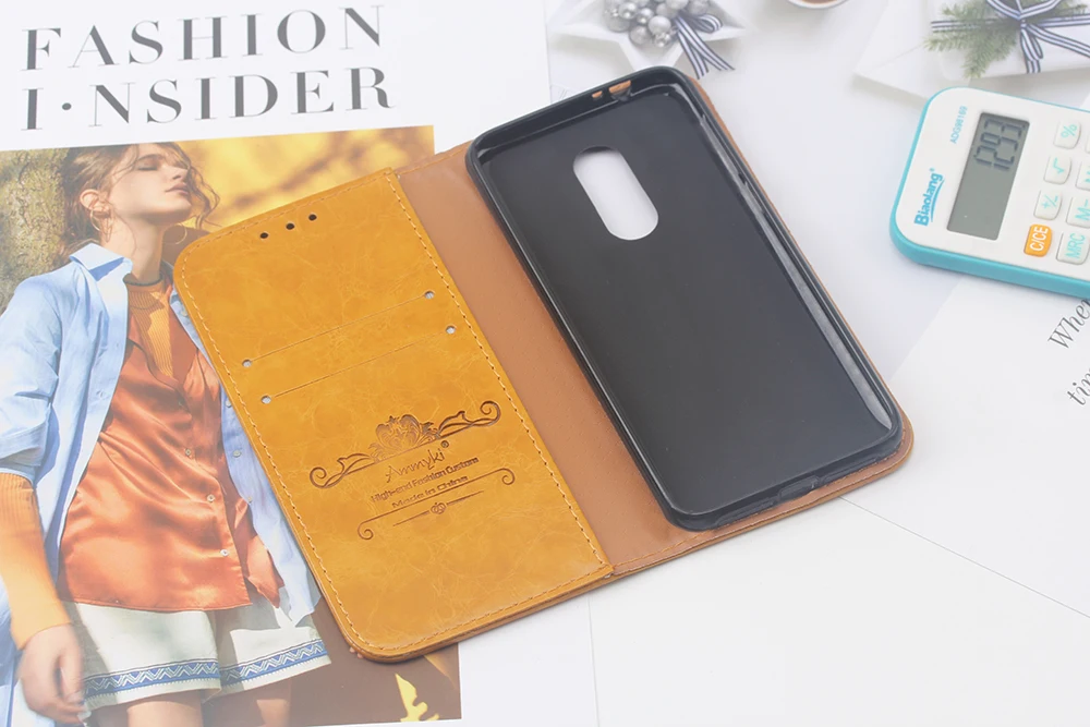 Чехол AMMYKI 5," для Alcatel 3, металлический треугольный знак, ПУ, задняя крышка для телефона, чехол s 5,7" для Alcatel 3 5052D 5052Y, чехол