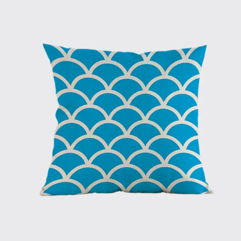 Подушка в форме морской раковины Геометрическая для домашнего декора