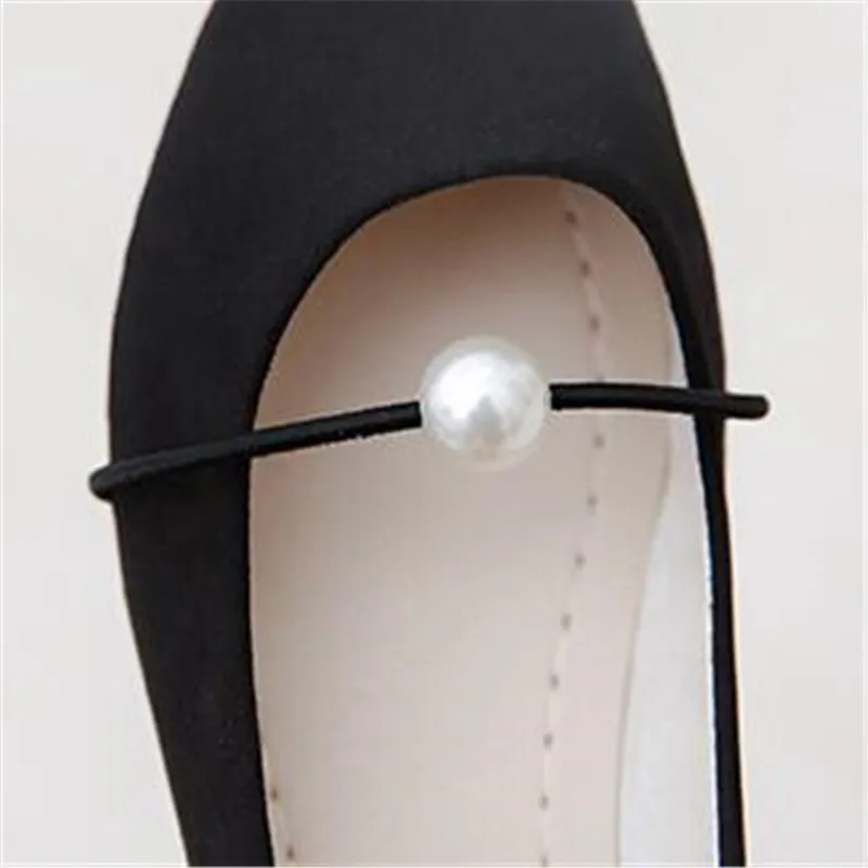 FeiYiTu 2018 женские модные балетки из флока с низким берцем лоферы жемчугом