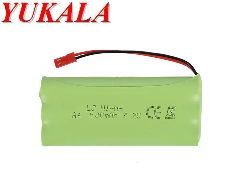 7 2 V 500mAh Ni-MH AA перезаряжаемая батарея для RC Truck/ car/ boat/ tank | Игрушки и хобби