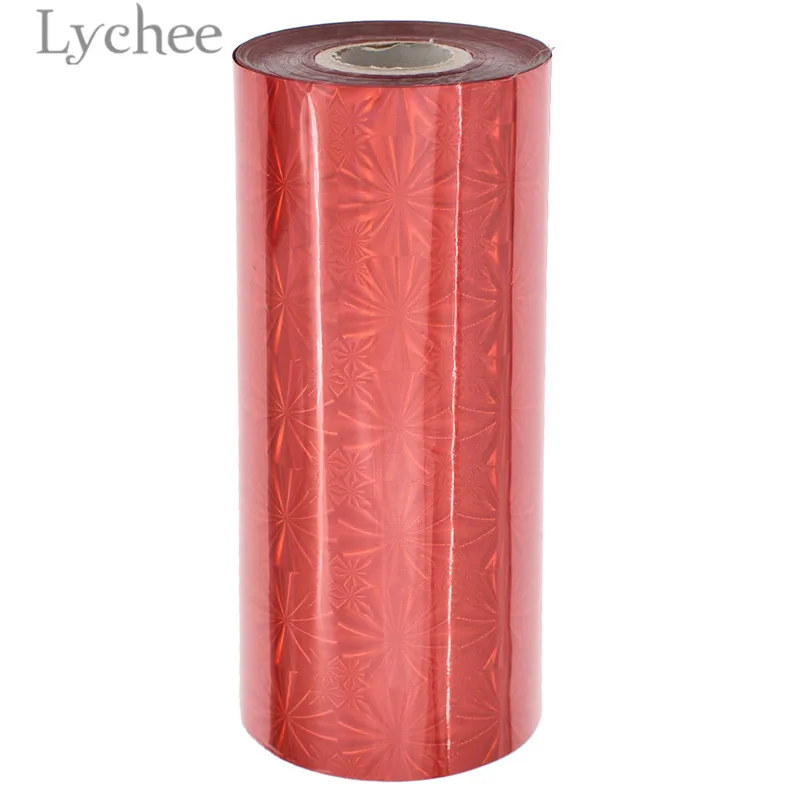 22 Lychee 16 см x 120 м ПЭТ многоцветная фольга горячего тиснения бумага тисненая Лазерная Фольга бумага DIY ручной работы материал для одежды карты - Цвет: 22