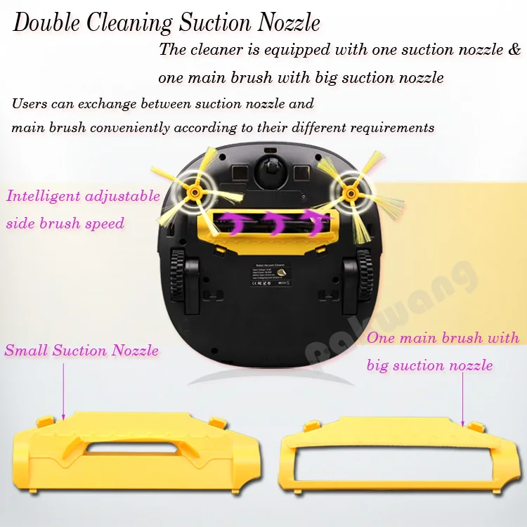 Smart Robot Vacuum Cleaner D5501 Wet And Dry Mop With180Ml Large Water Tank Auto Cyclone Dust Collector Cordless Floor Sweepers | Бытовая