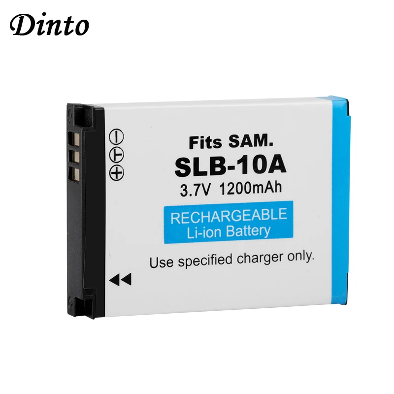 

Dinto 1200mAh SLB-10A SLB10A SLB 10A Rechargeable Camera Battery for Sansung PL50 PL60 PL85 PL610 L100 L110 L200 L210 L310W