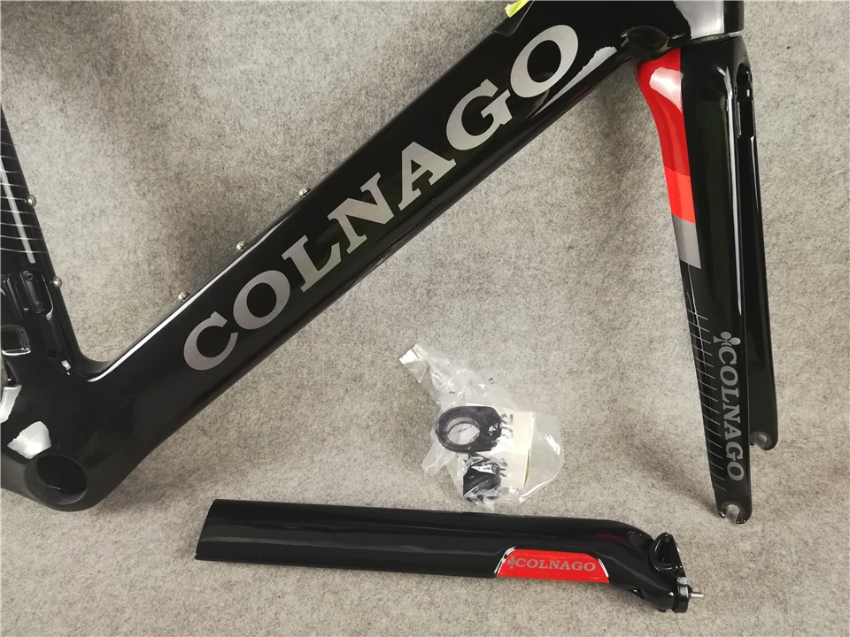 Красный Colnago концепция карбоновый полный Дорожный велосипед с 5800 R8000 группа и 454 dimple колесная