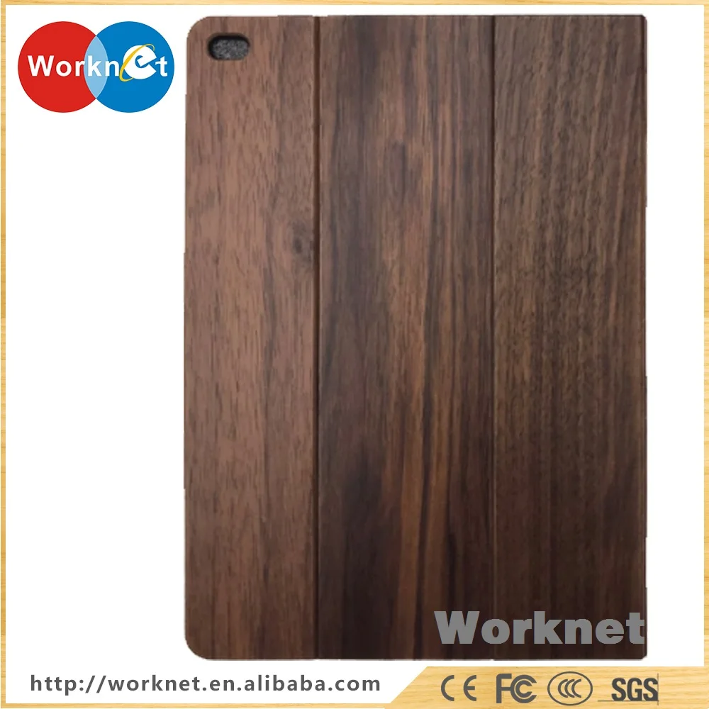 New Hot Solid Walnut Wood Protective Flip Case for iPad Air 2 Stand Function Full Leather | Компьютеры и офис