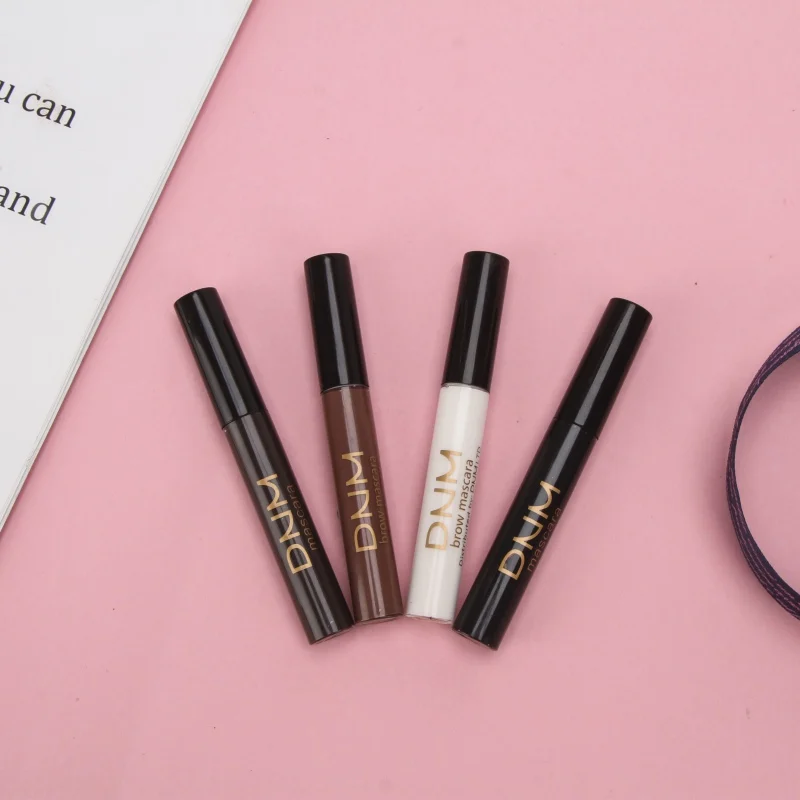 Водостойкая тушь для ресниц 4 вида цветов косметика наращивания коричневая белая