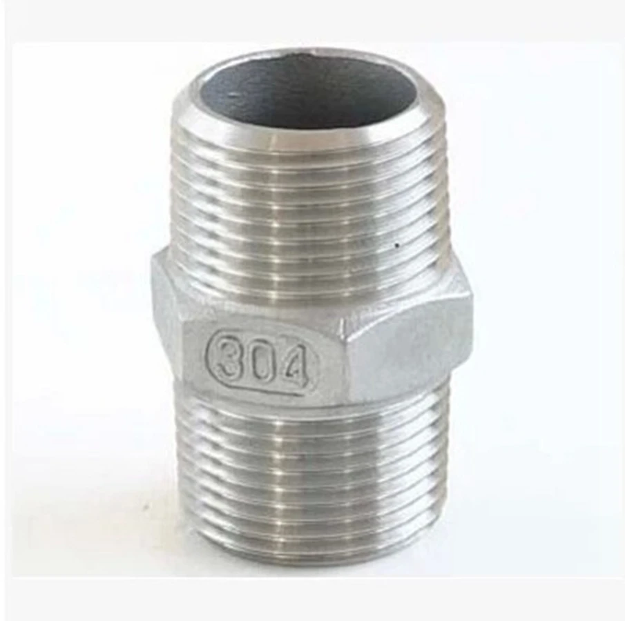 

304 Stainless Steel Hex Nipple Male Fitting 2" BSP