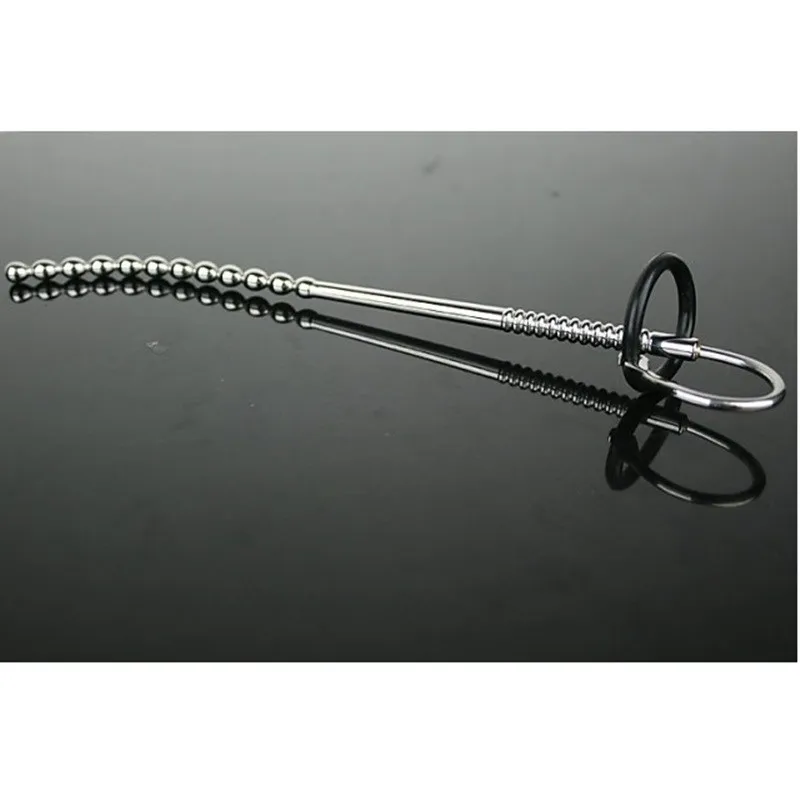 Нержавеющая сталь пенис уретральный длинный бисер радость палка обучение