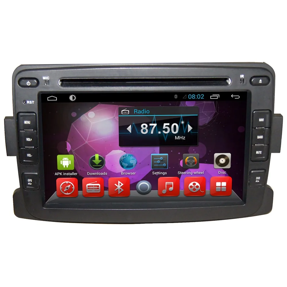 7 &quotHD 1024*600 четырехъядерный Android 6 0 Автомобильный DVD GPS Радио Видео Navi плеер для Renault