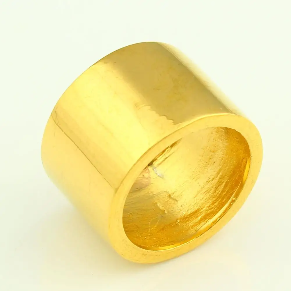 Золотое кольцо для женщин и мужчин золотого цвета ширина 12 мм кольца элегантно