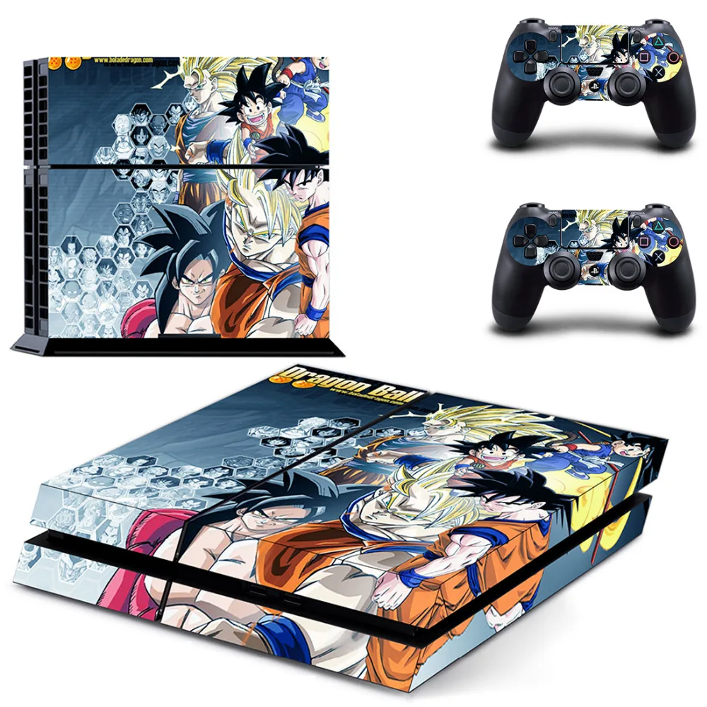 Аниме Dragon Ball Z Goku PS4 Кожа Наклейка для sony playstation 4 консоль и 2 контроллера кожи PS4 наклейка виниловый аксессуар
