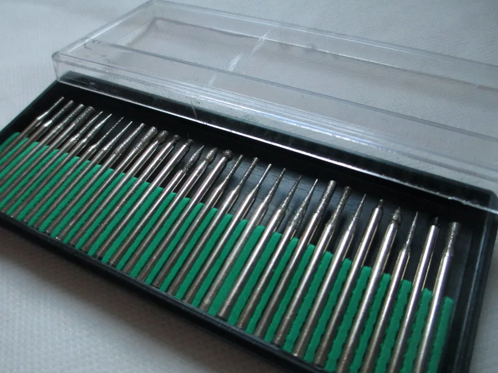 30/шт толщина 3 мм алмазных боров (комплект принадлежностей для вращающихся