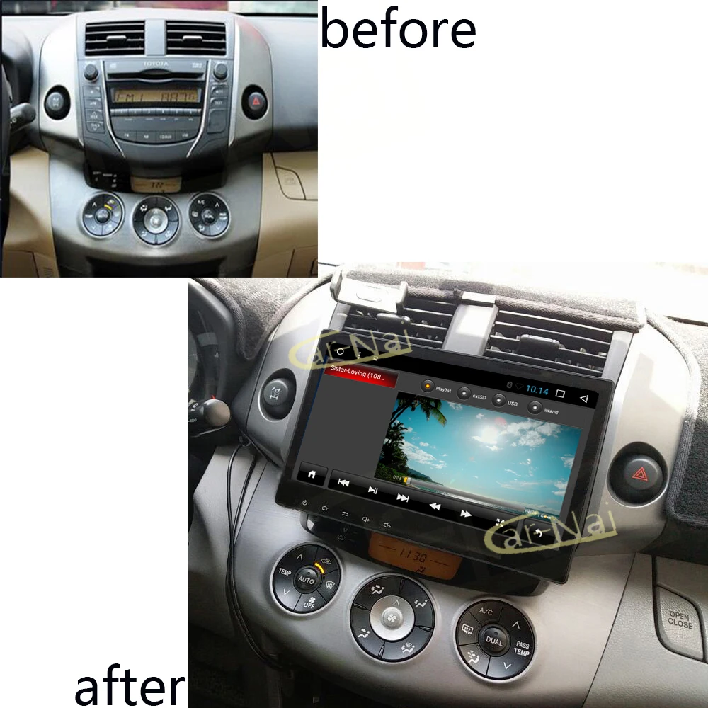 Android 7 1/8 0 Автомобильный мультимедийный радио плеер GPS Navi для Toyota RAV4 RAV 4 2006 2012