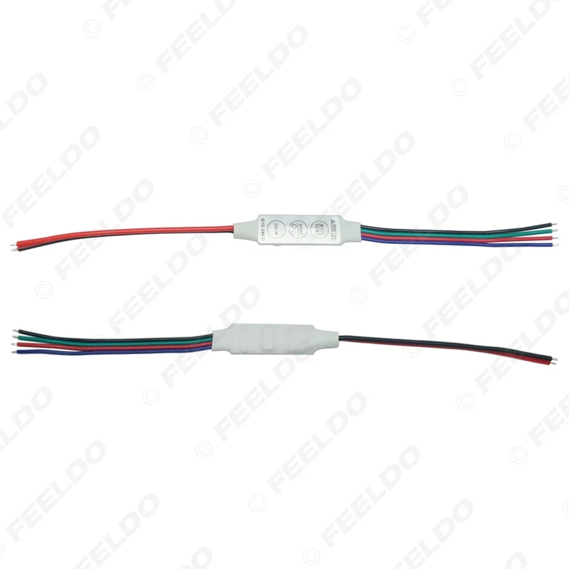 FEELDO DC12V ~ 24V LED мигающий модуль фонарик с 4 проводным соединителем для светодиодной