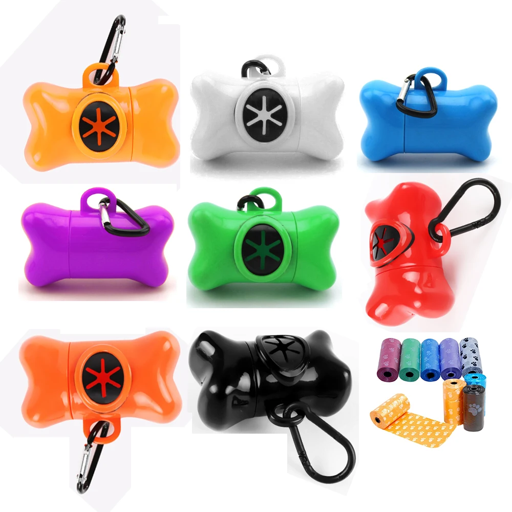 BOBO Bone shaped сумка для мусора домашних животных диспенсер кошек мешки чехол собак