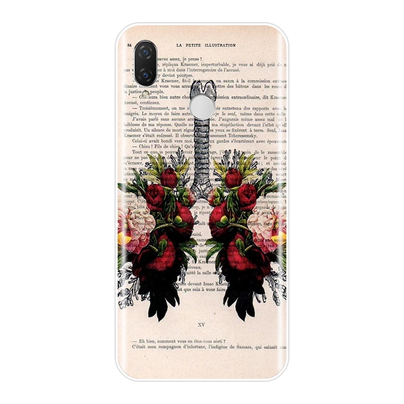 Мягкий силиконовый чехол для телефона Huawei Nova 2i 2 Lite Plus 3 3I 3E задняя крышка с черепом
