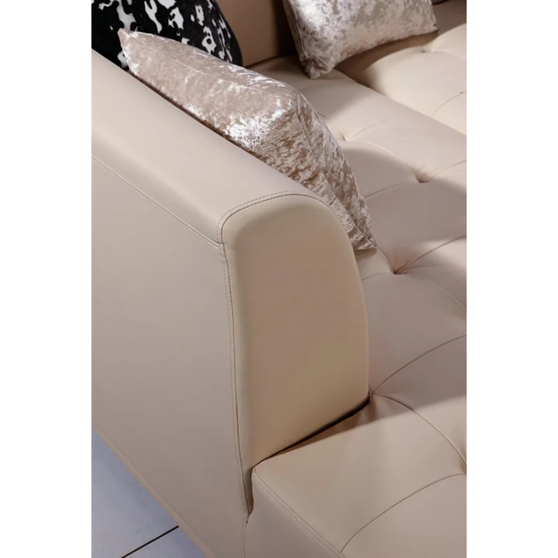 Современный диван из натуральной кожи модный кожаный серый удобный | Мебель