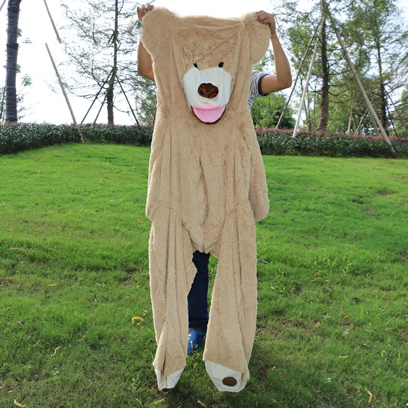 

80cm Giant Teddy Bear Skin American Bear Plush Toy USA Bearskin Chritsmas Gifts
