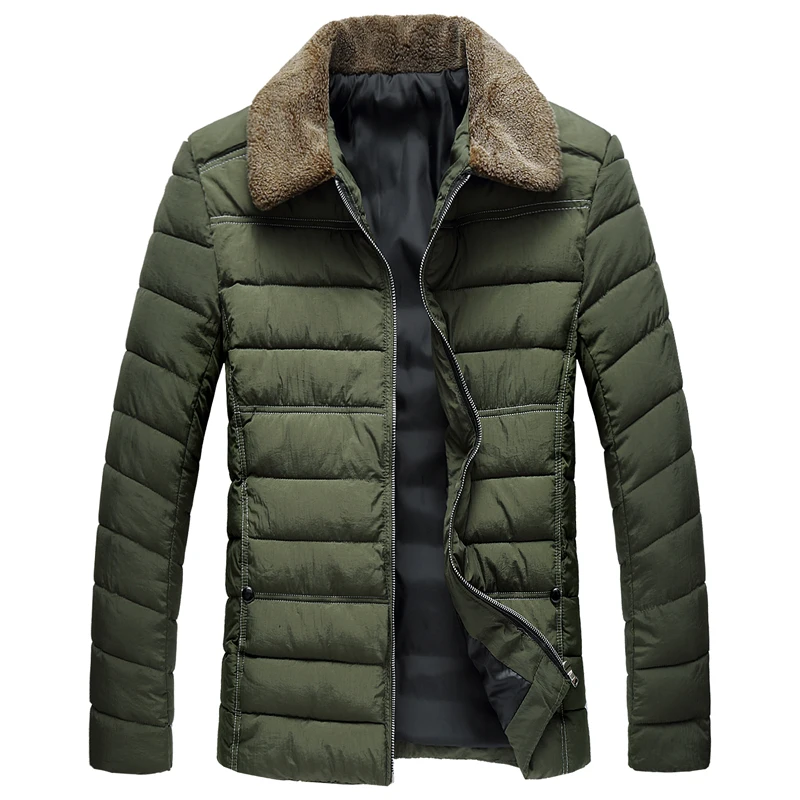 2017 парка Для мужчин Пальто для будущих мам зимние Куртки модные Slim Fit утолщаются