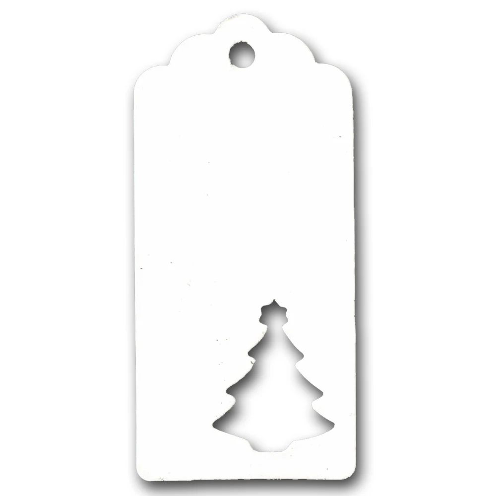 Whtie Tree Бирки для рождественских подарков, рождественские бирки, украшения подарков, вечерние бирки, бирки для упаковки 50 шт./лот - Цвет: Whtie Tree